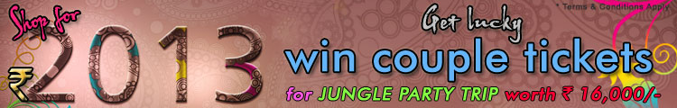 New Year Offer Luckydraw by Chappalwala.com, Shop for Rs 2013/- or above and get a chance to win couple tickets for Night Shadow 12