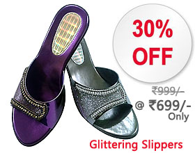Online shoes shopping of the glittering upper studded with sparkling crystals offers an eye-catching appeal.
